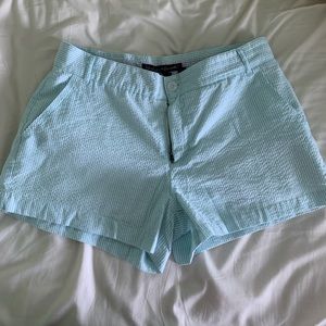 Mint Lauren James seersucker shorts